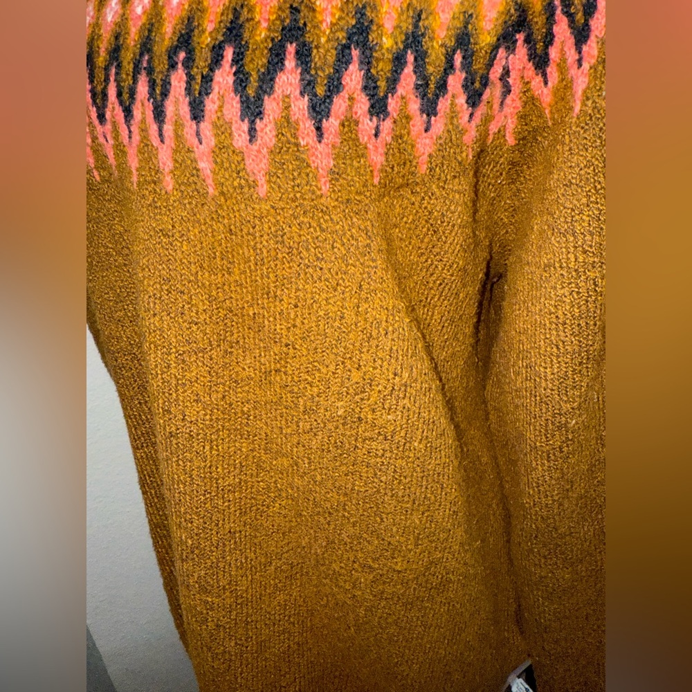 Soft touch Brown and Pink Patterned Women's Sweater- Size‎ XL - Picture 5 of 11